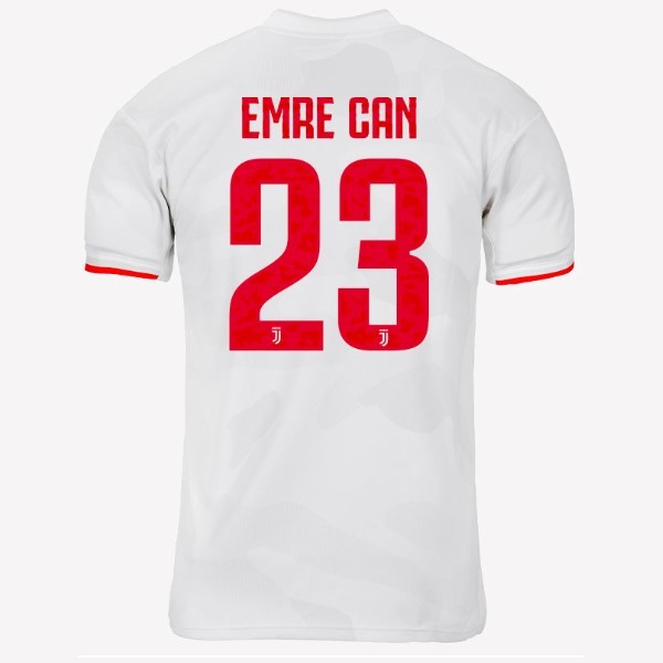 Camiseta Juventus NO.23 Emre Can 2ª 2019-2020 Gris Blanco